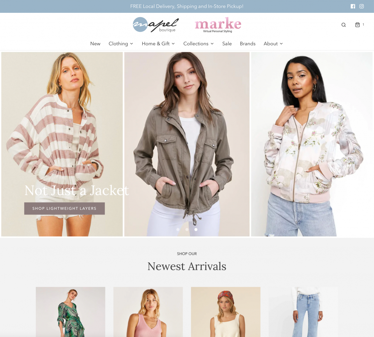 Screenshot of Mapel Boutique